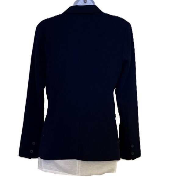 Navy Summer-Weight Blazer/w Fashion Stripes  Cupcakes and Cashmere-New w/o Tags - Picture 4 of 8